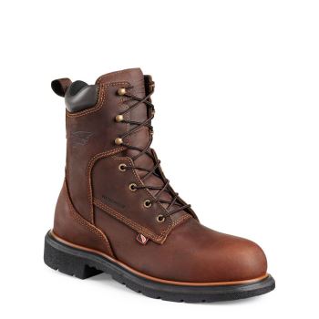 Red Wing DynaForce® 8-inch Waterproof Soft Toe Mens Work Boots Dark Brown - Style 400